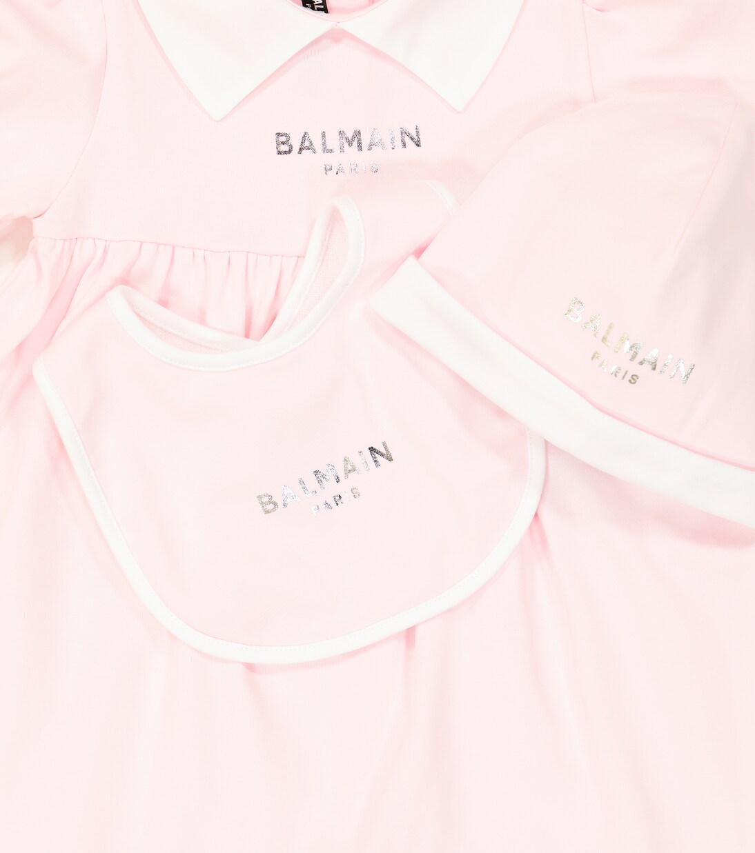 Bebé - set de body, babero y gorro de algodón | Balmain Kids