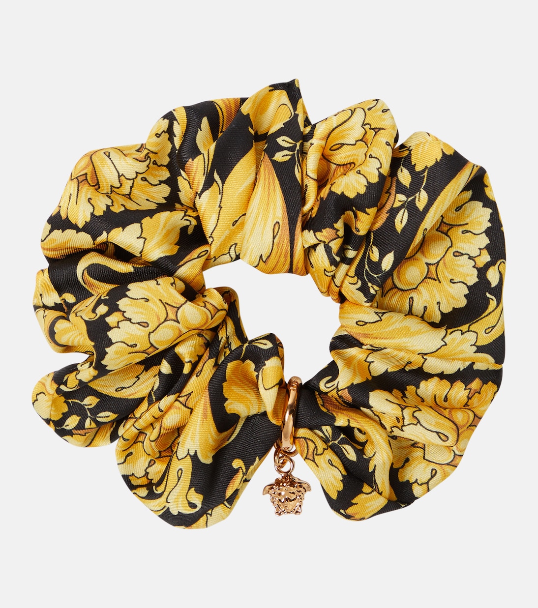 Barocco embellished satin scrunchie | Versace