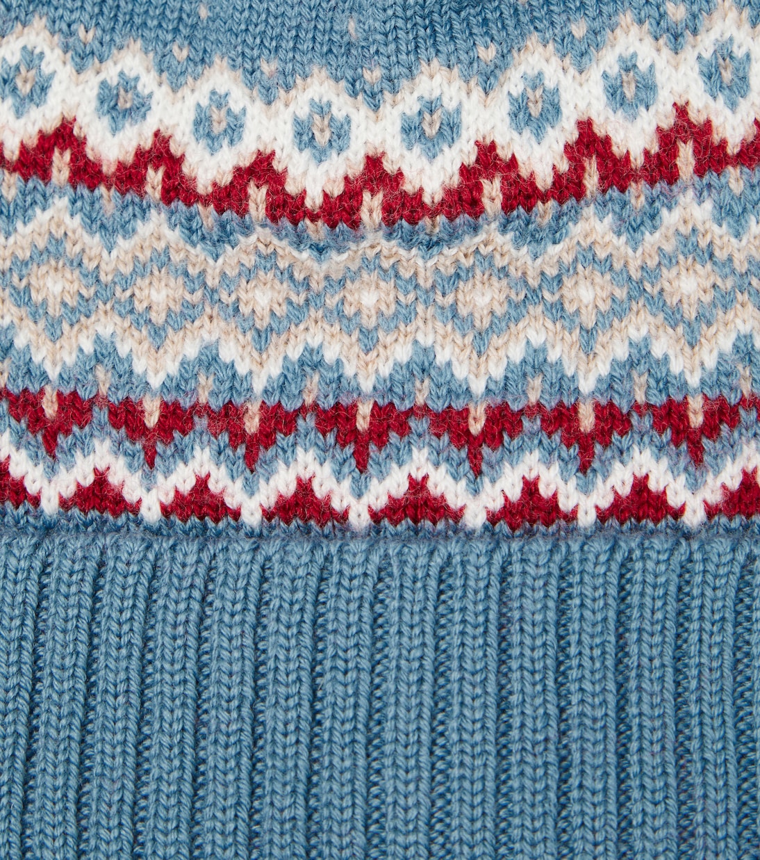 Bonnet motif Fair Isle en laine intarsia | La Coqueta