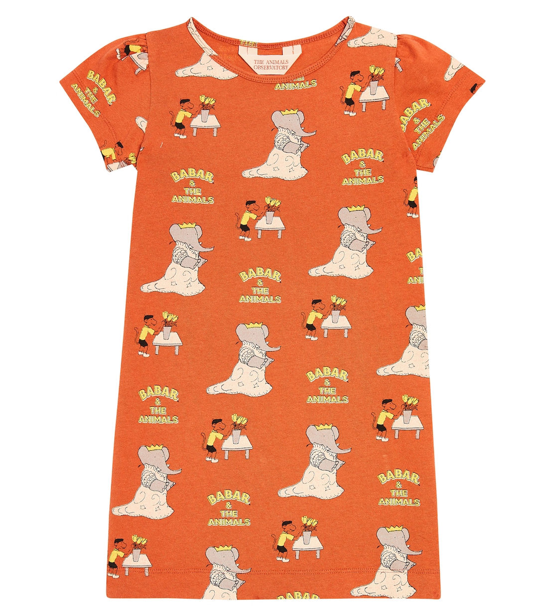 Flamingo cotton jersey dress | The Animals Observatory