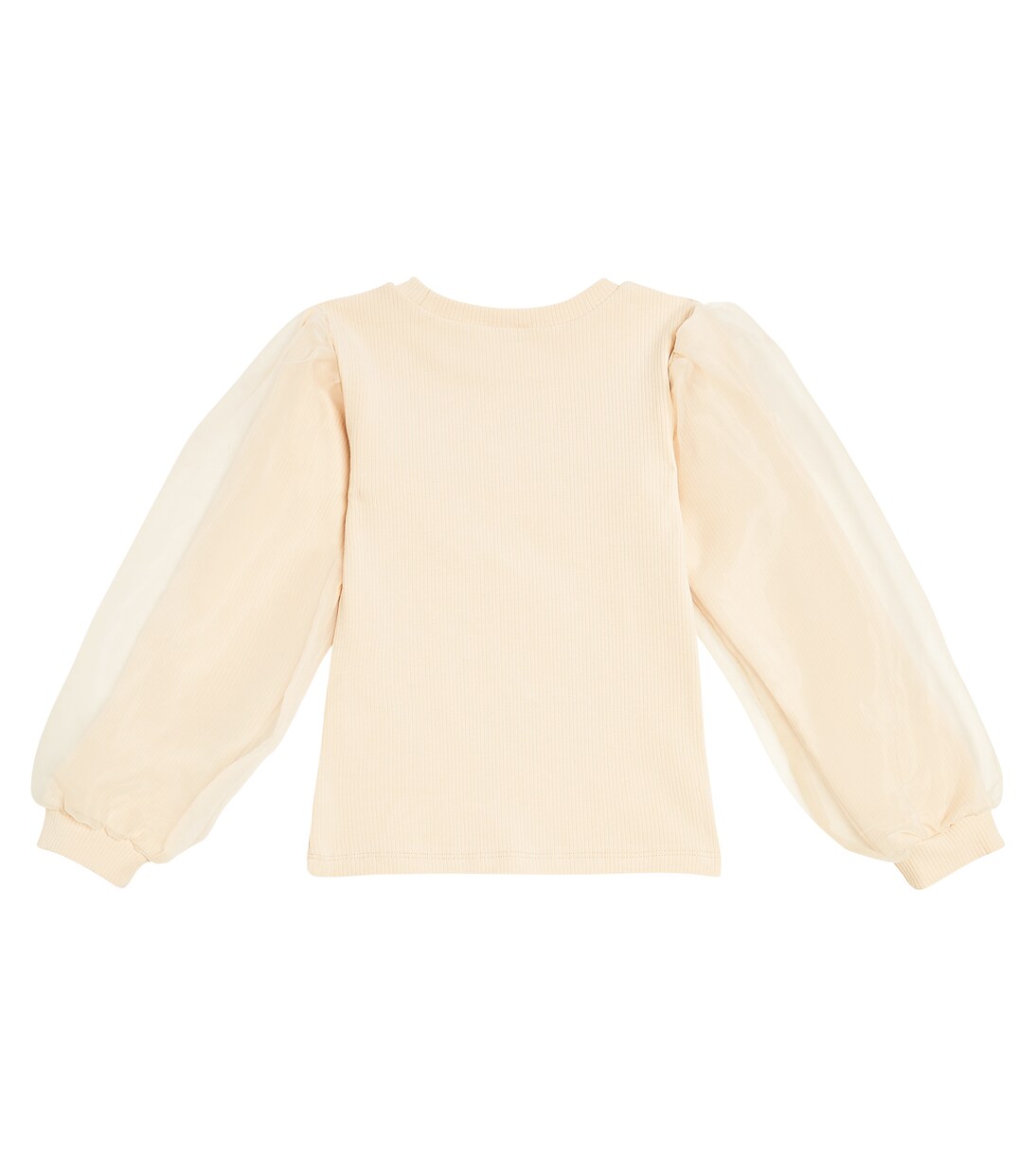 Sien puff-sleeve cotton-blend top | Donsje