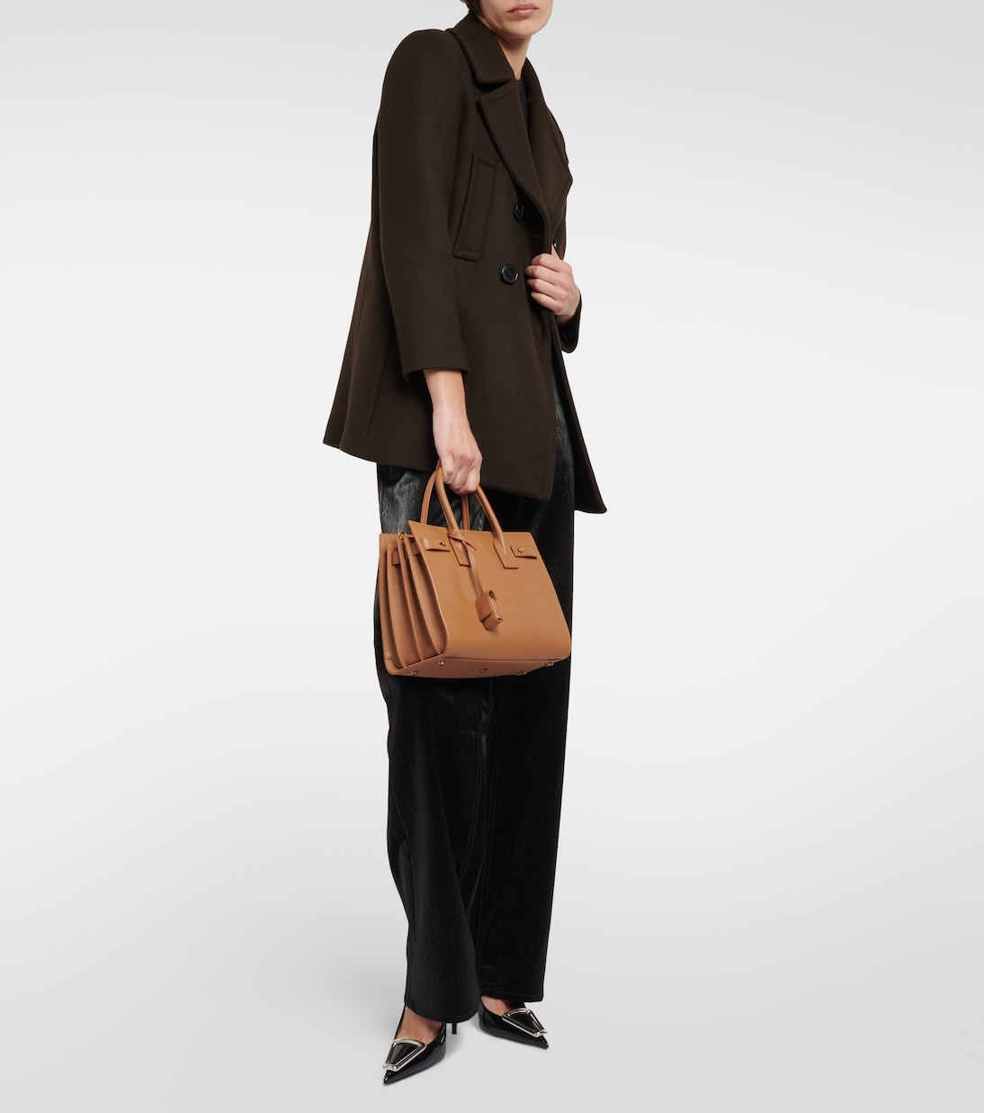 Tote Bag Sac De Jour Baby aus Leder | Saint Laurent