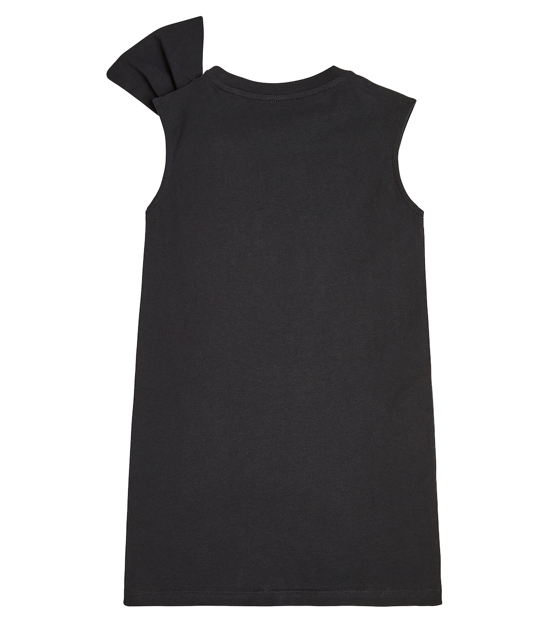 Bow-detail cotton jersey dress | Balmain Kids
