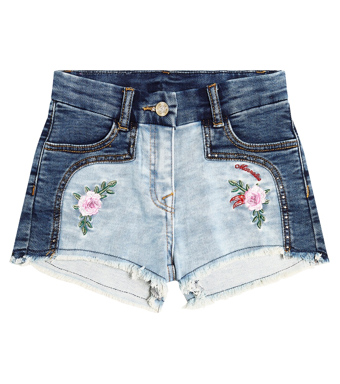 Short brodé en jean | Monnalisa
