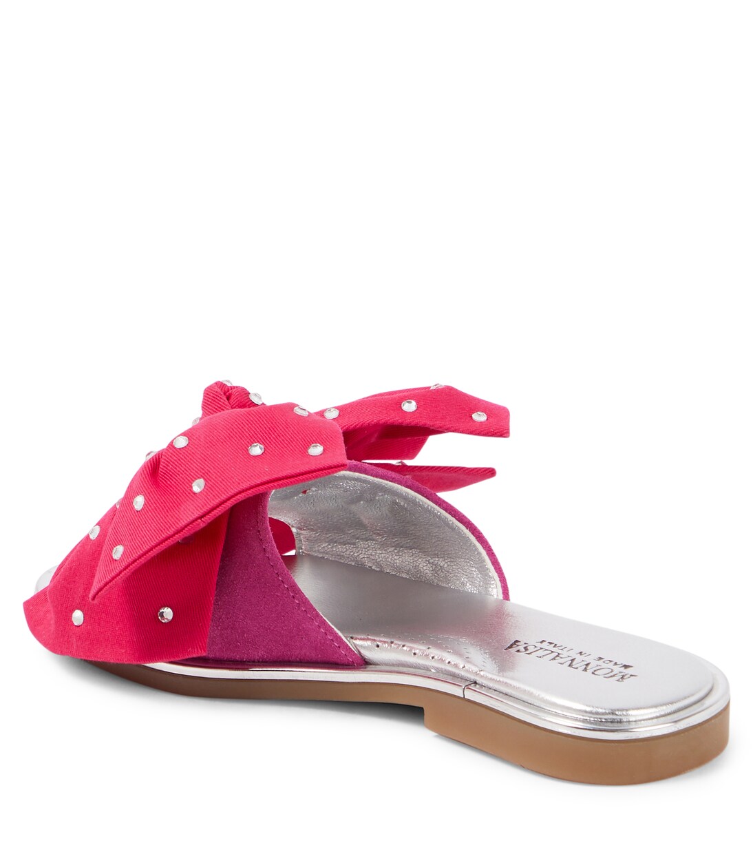 Bow-detail embellished slides | Monnalisa
