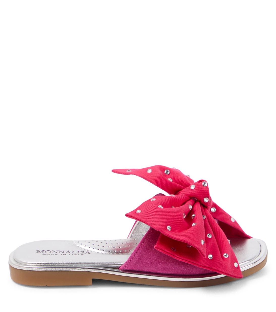 Bow-detail embellished slides | Monnalisa