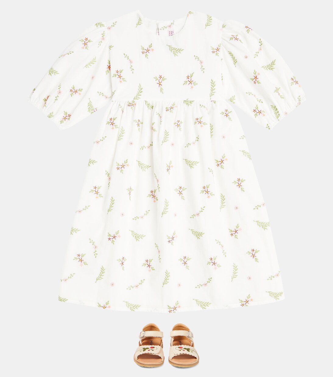 Dora floral cotton dress | La Coqueta