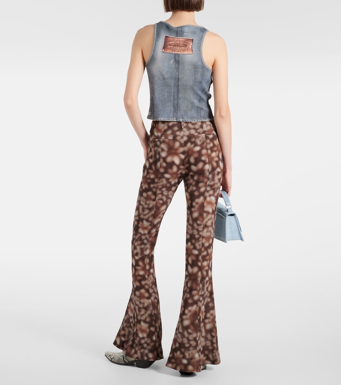 Pantalon évasé Pippen à fleurs | Acne Studios