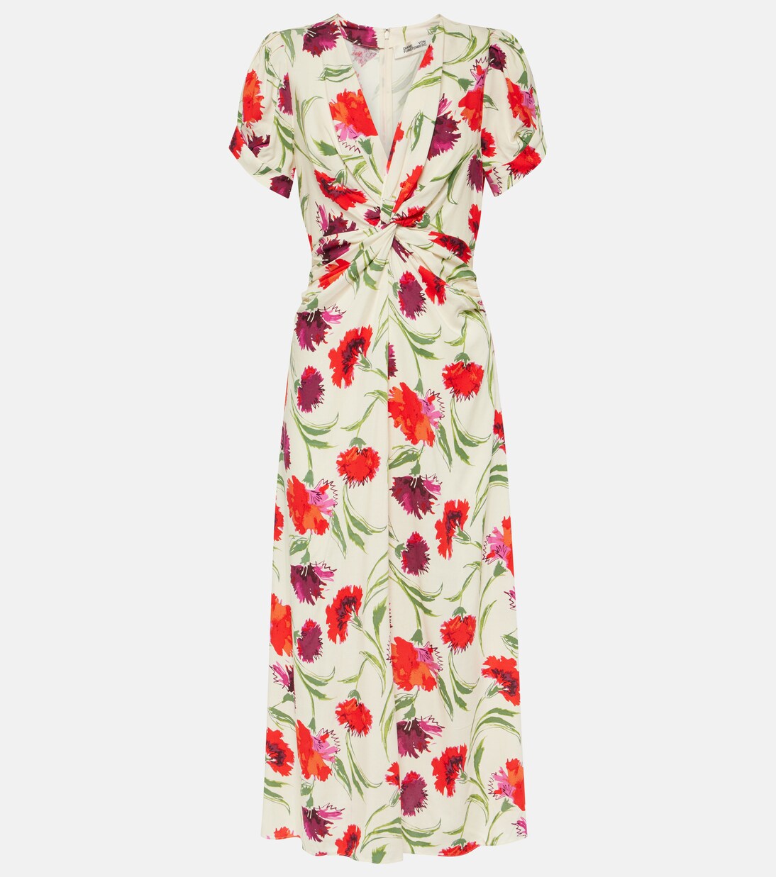 Robe midi Clark à fleurs | Diane von Furstenberg