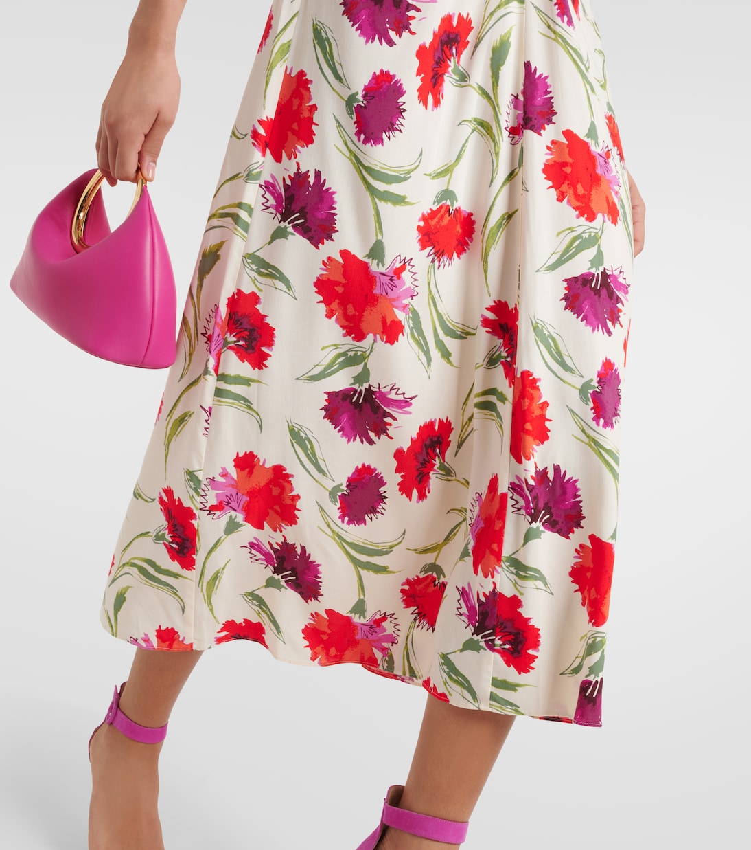 Robe midi Clark à fleurs | Diane von Furstenberg
