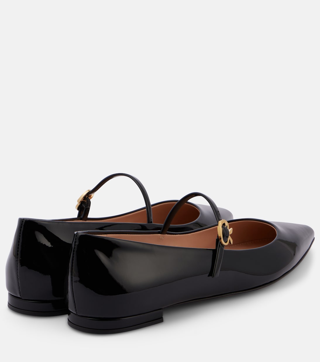 Mary-Jane-Ballerinas Ribbon Jane aus Lackleder | Gianvito Rossi