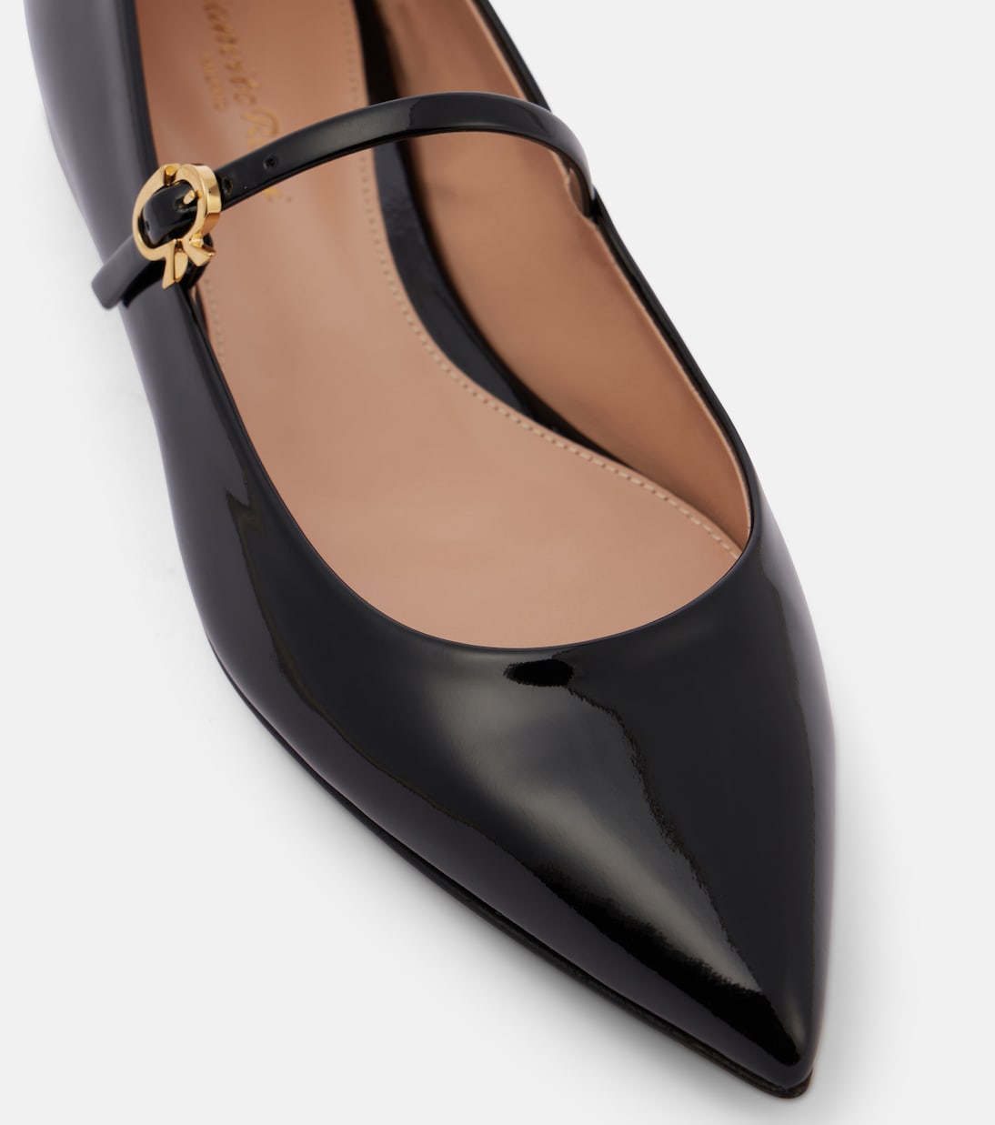 Mary-Jane-Ballerinas Ribbon Jane aus Lackleder | Gianvito Rossi