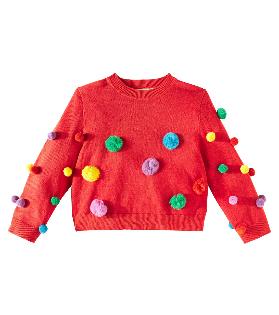 Cotton-blend lamé sweater | Stella McCartney Kids