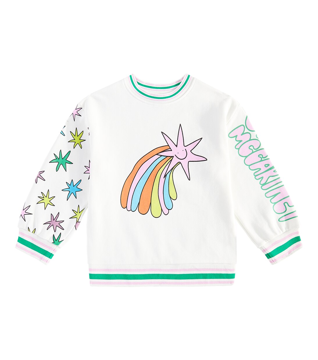 Printed cotton jersey sweatshirt | Stella McCartney Kids
