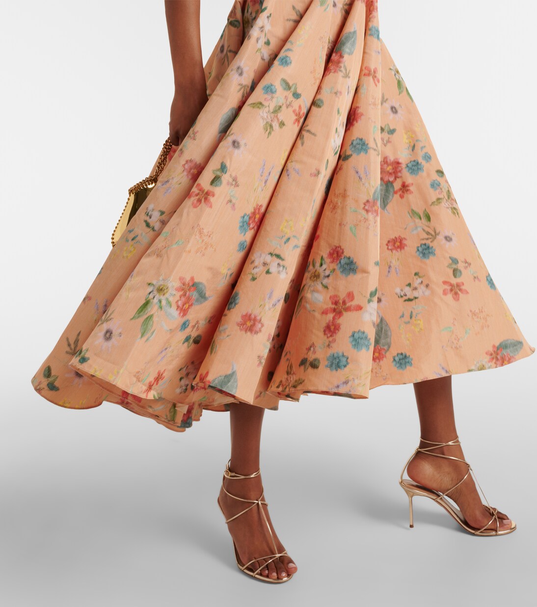 Robe midi Rousseau à fleurs | Markarian
