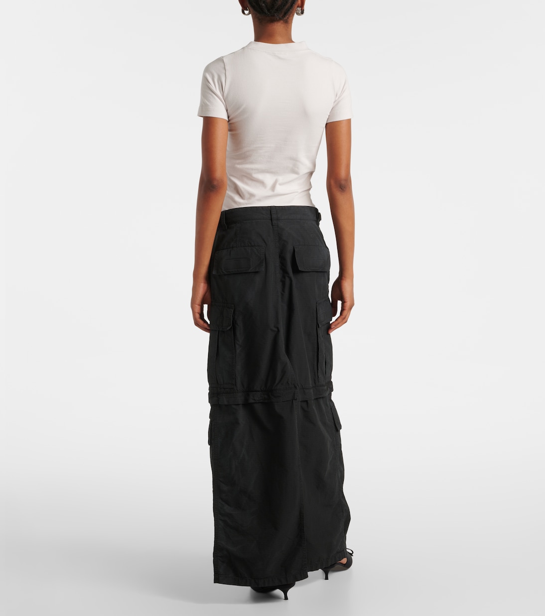 Cotton-blend ripstop cargo skirt | Balenciaga