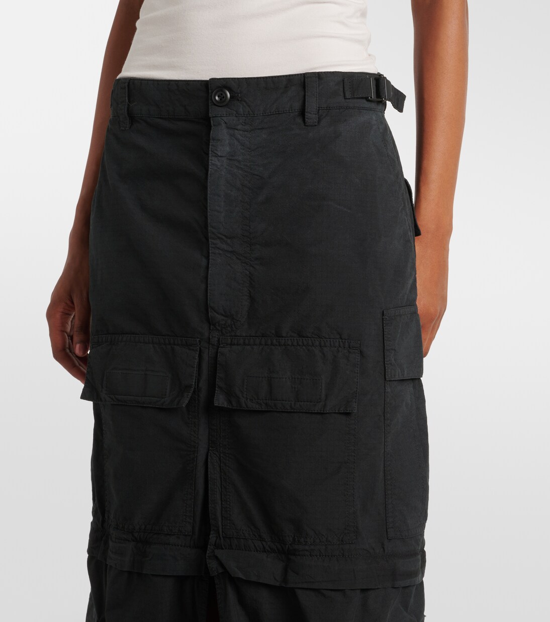 Cotton-blend ripstop cargo skirt | Balenciaga