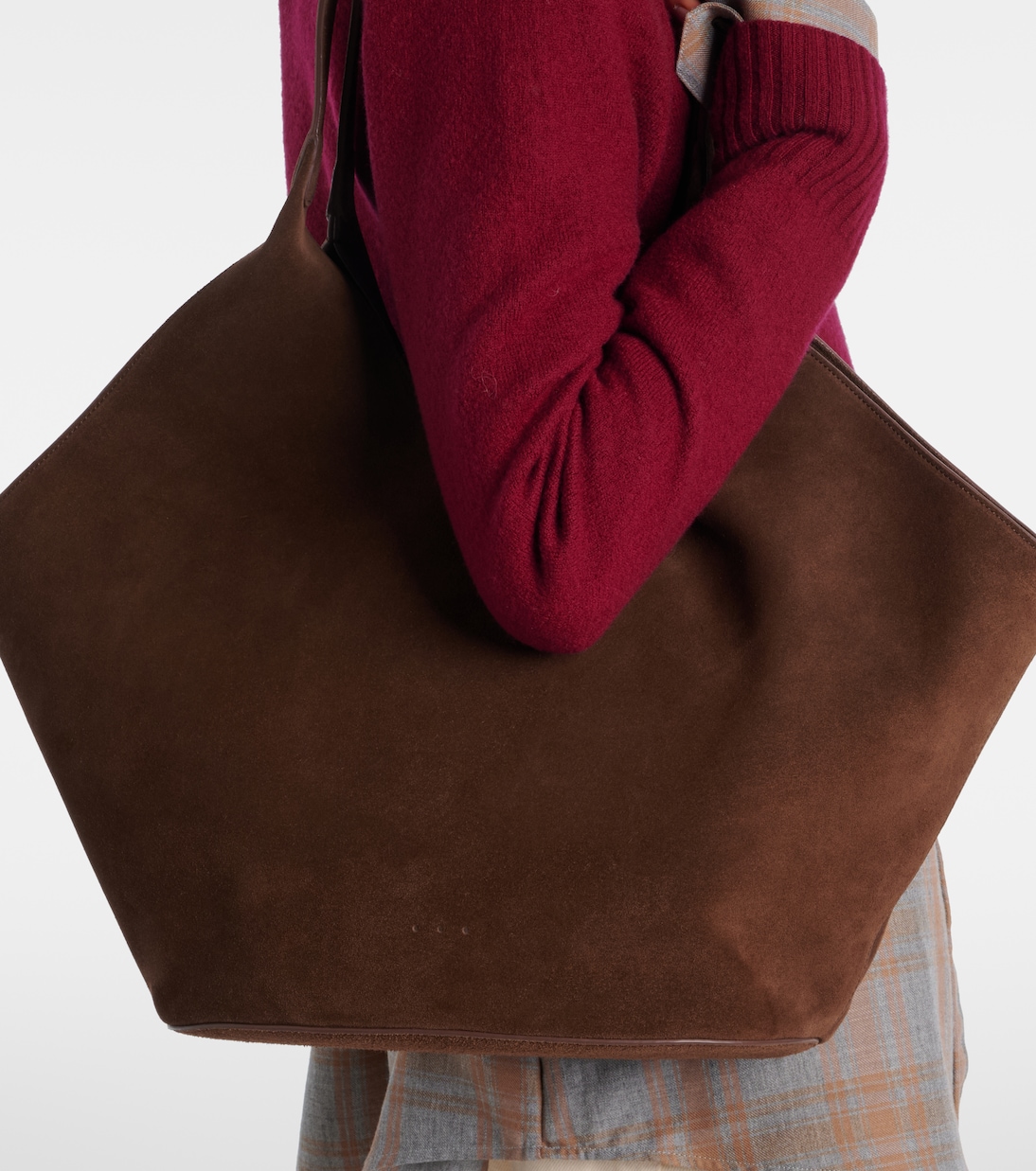 Phantom Large suede tote bag | Aesther Ekme