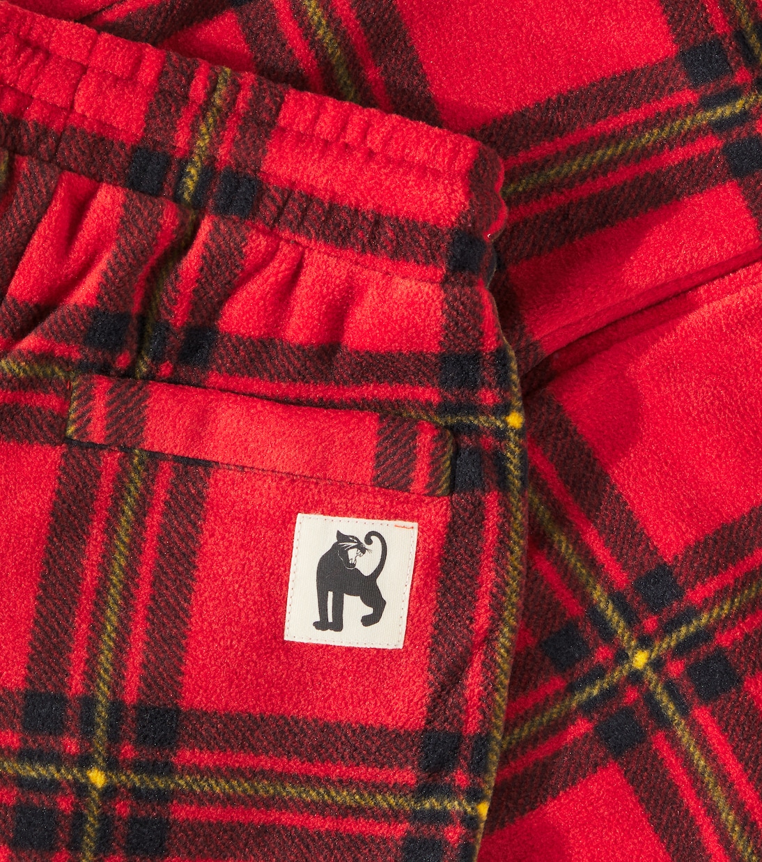 Checked fleece sweatpants | Mini Rodini