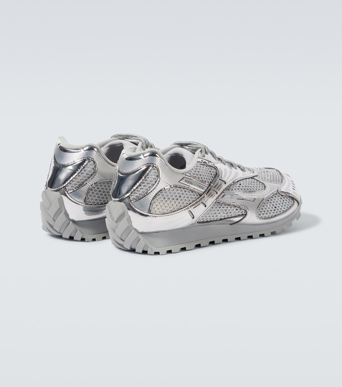 Orbit metallic-effect sneakers | Bottega Veneta