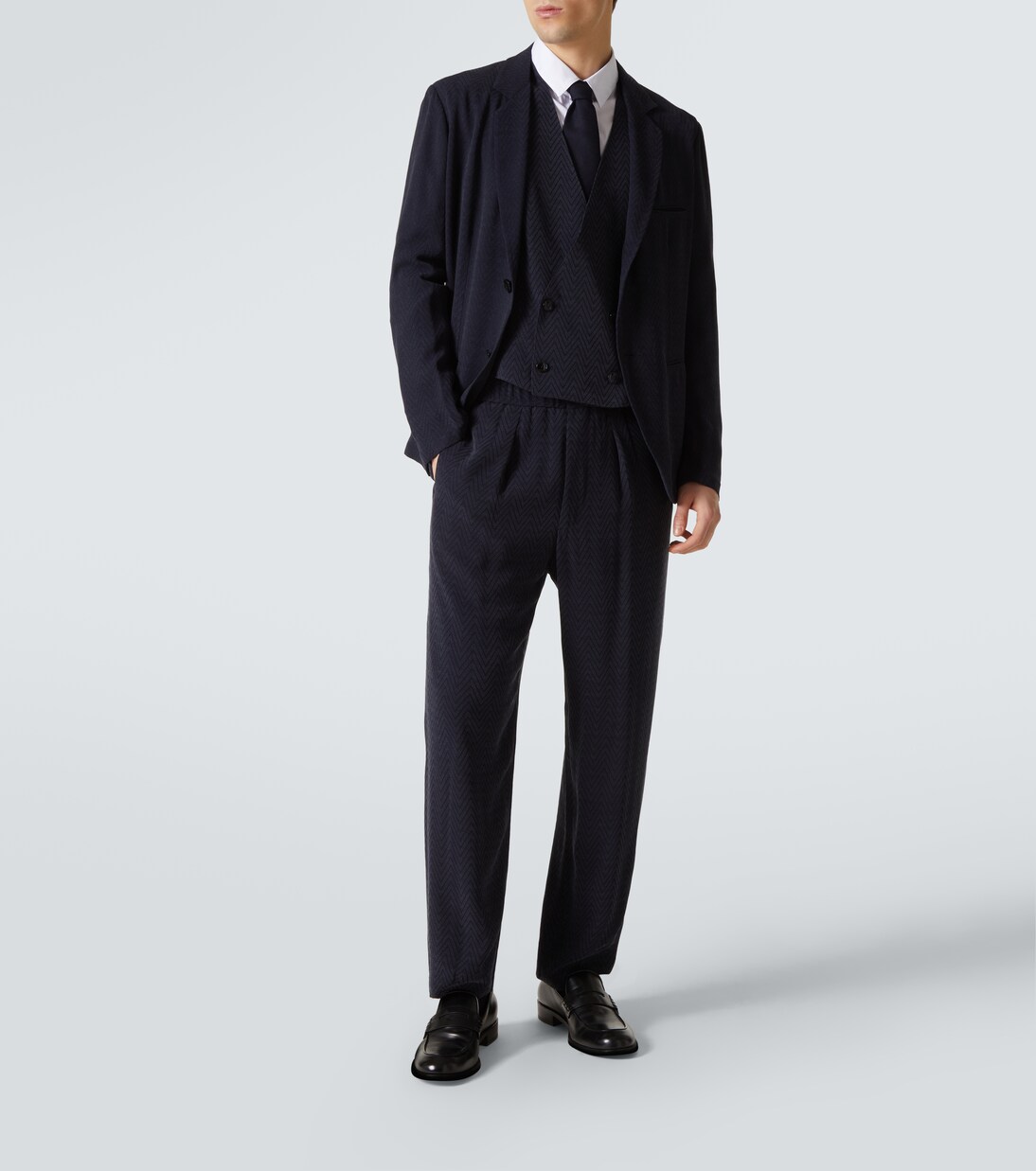 Chevron jacquard blazer | Giorgio Armani