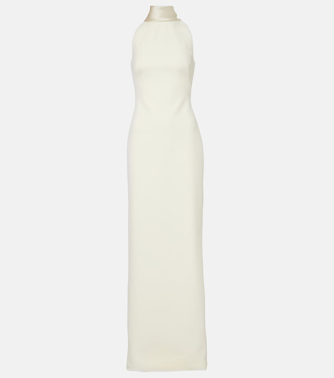 Abito lungo Holliana in crêpe con raso | Safiyaa