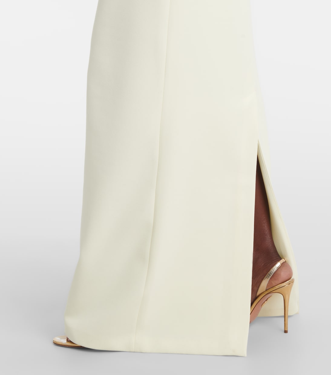 Abito lungo Holliana in crêpe con raso | Safiyaa