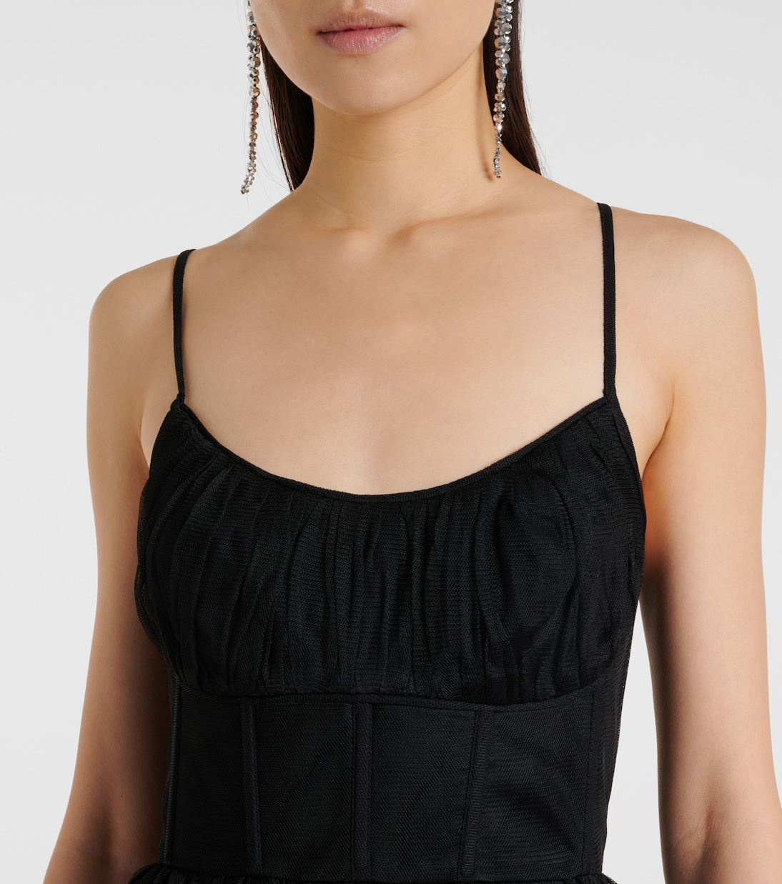 فستان ميدي ستايل كورسيه من التول | Zimmermann