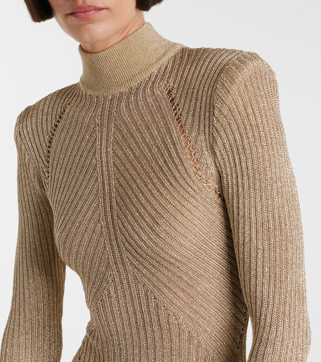 Robe longue en lamé | Self-Portrait