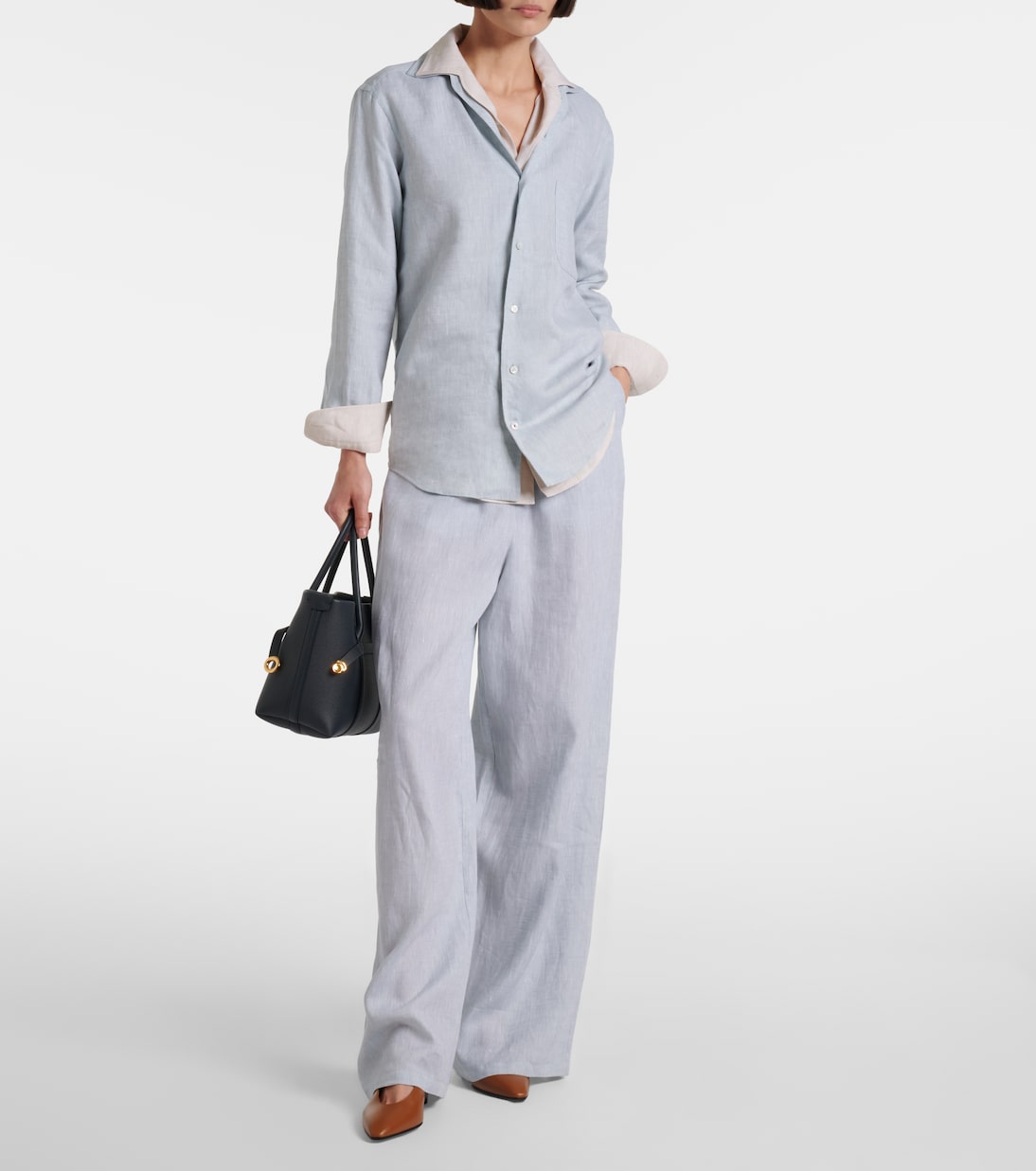 Rebecca leather slingback pumps | Loro Piana