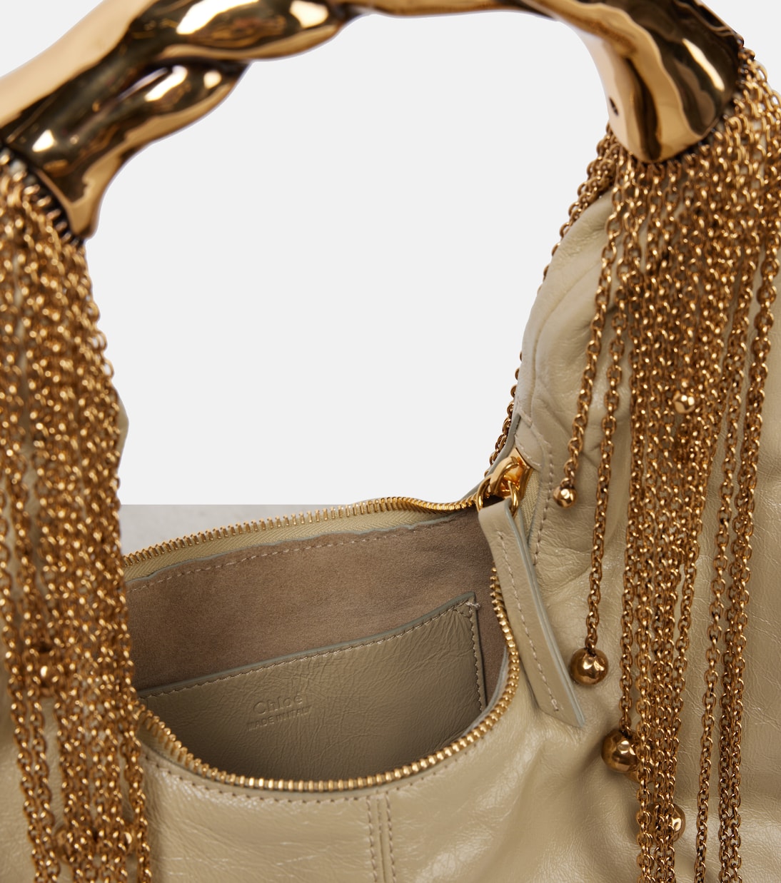 Schultertasche Twisted Shell aus Leder | Chloé