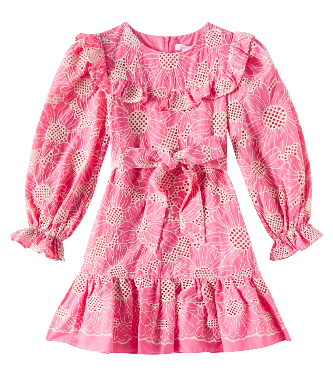 Embroidered cotton voile dress | Patachou