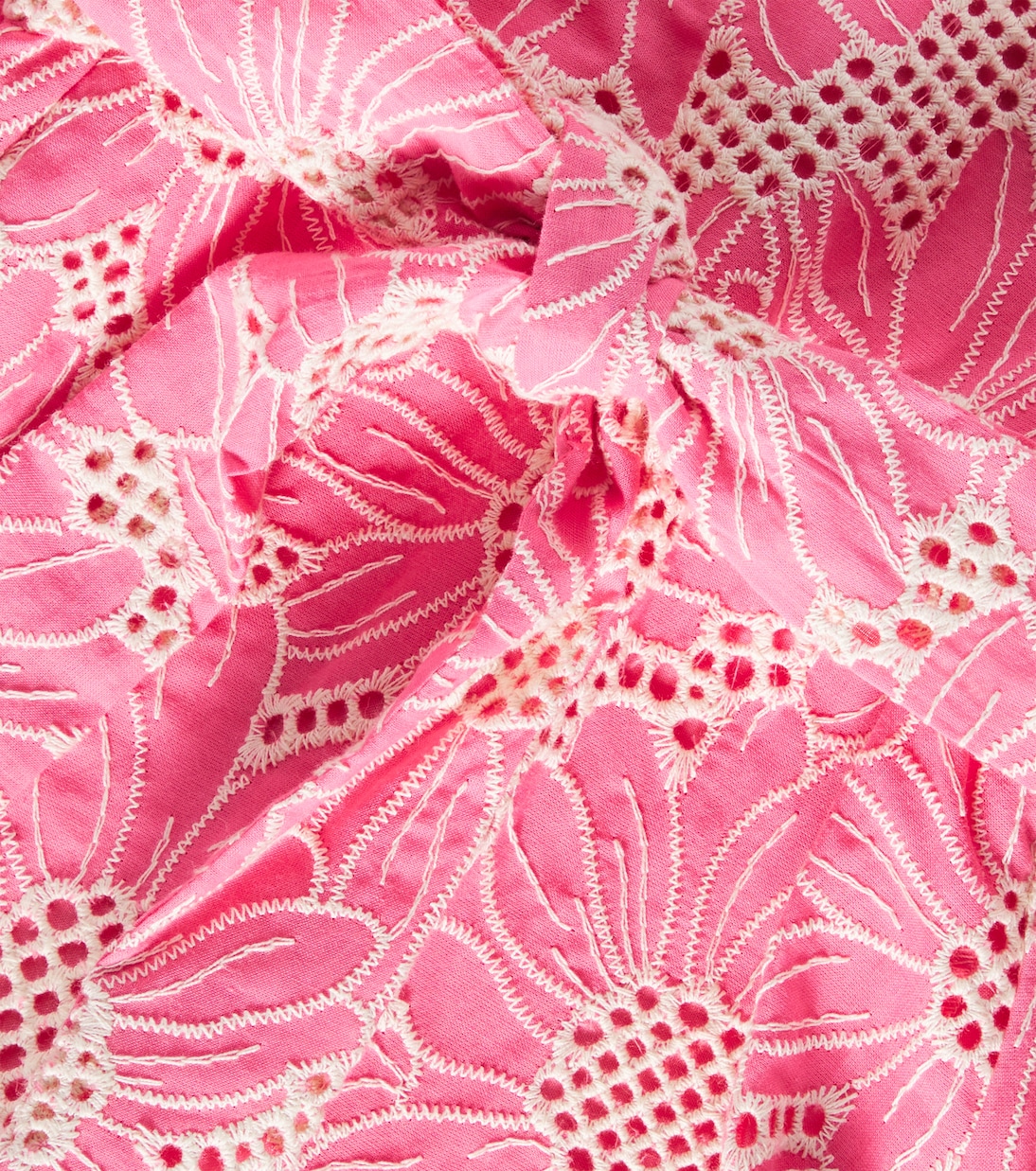 Embroidered cotton voile dress | Patachou