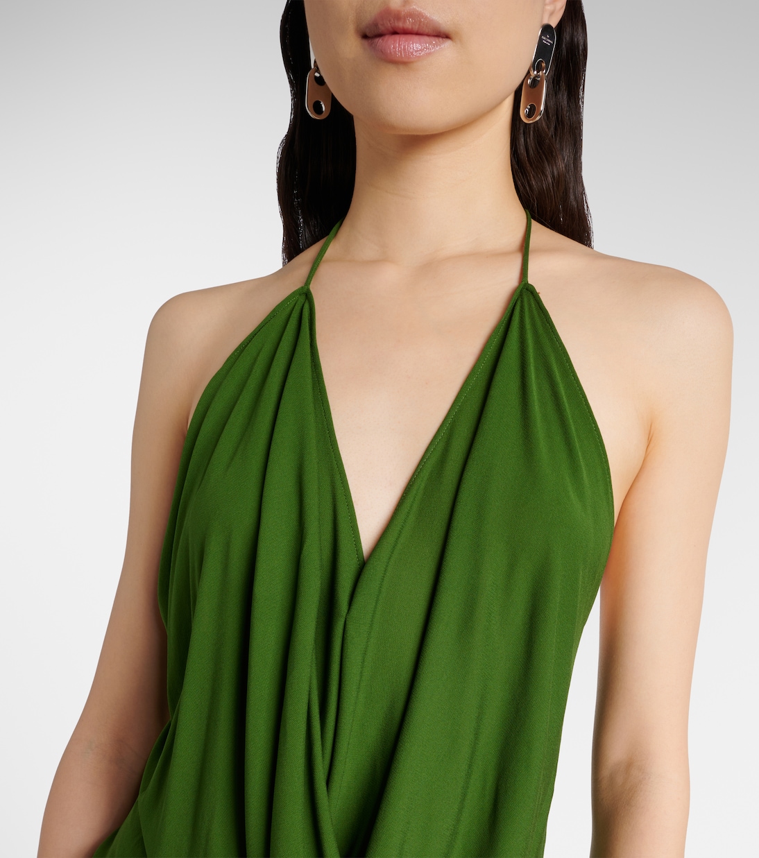 فستان ميدي من الجيرسيه بقصّة غير متماثلة  | Acne Studios