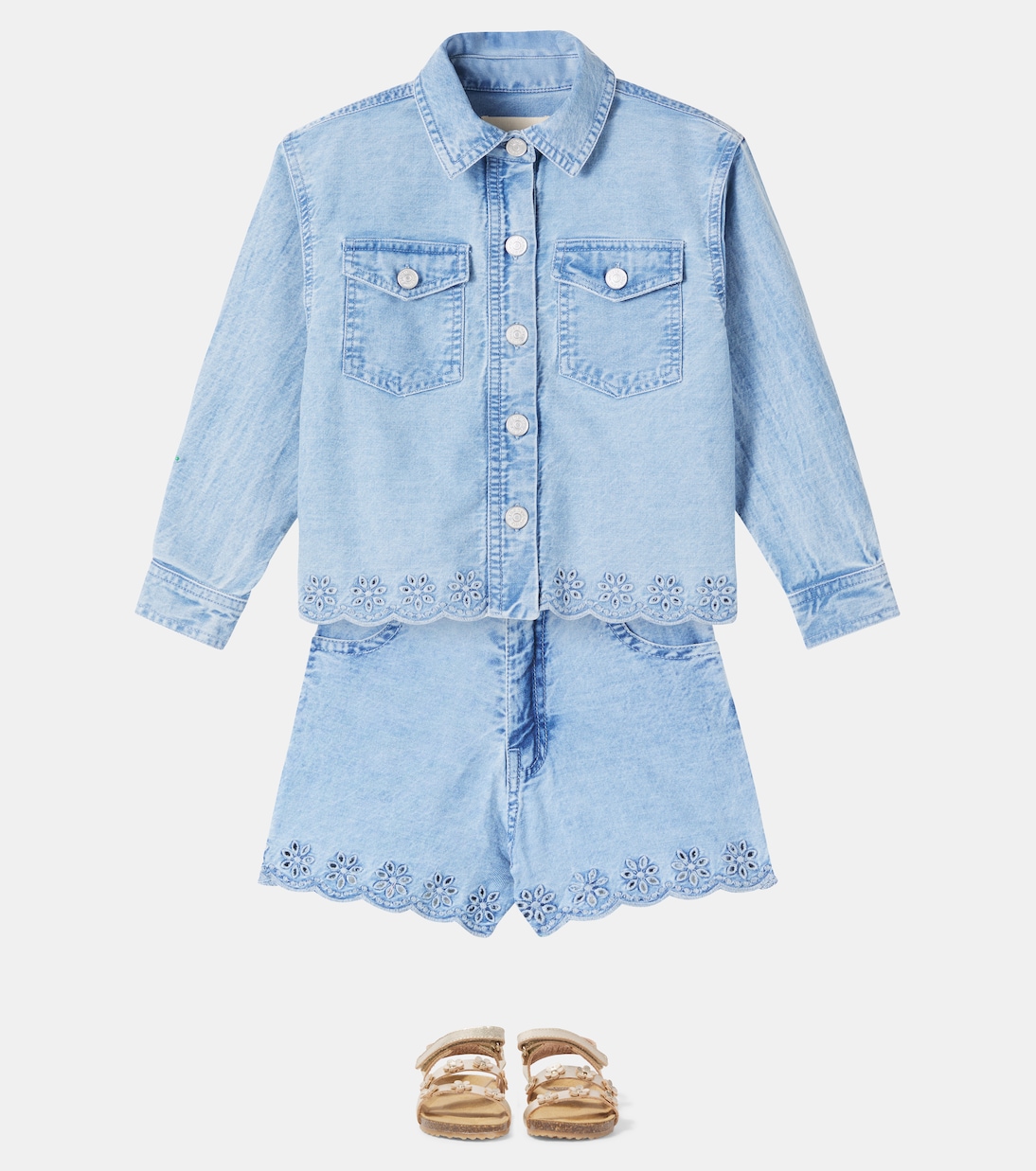 Niobe embroidered denim jacket | The New Society