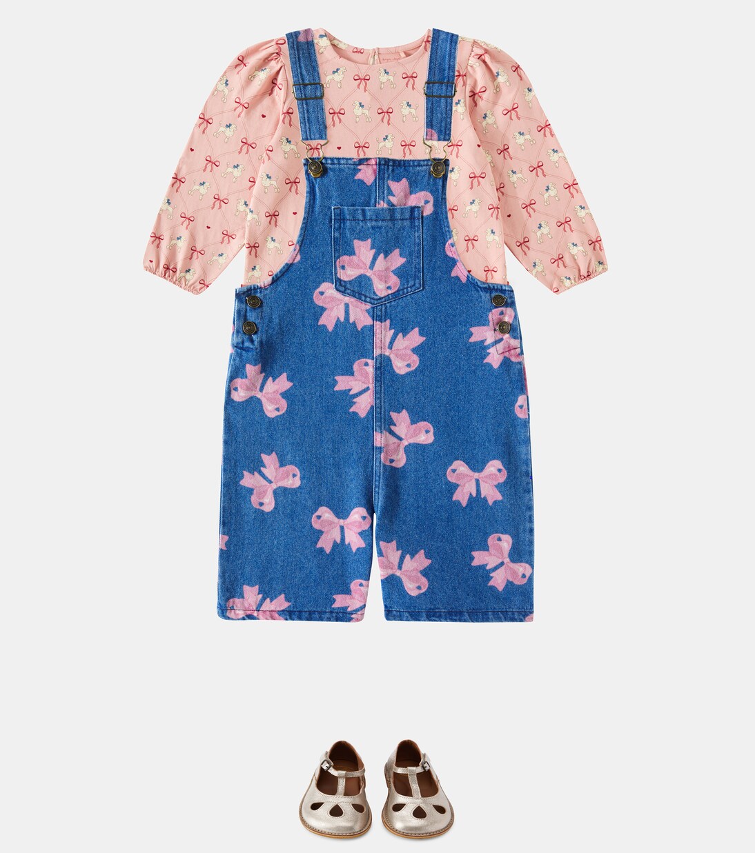 Magot printed denim overalls | Konges Sløjd