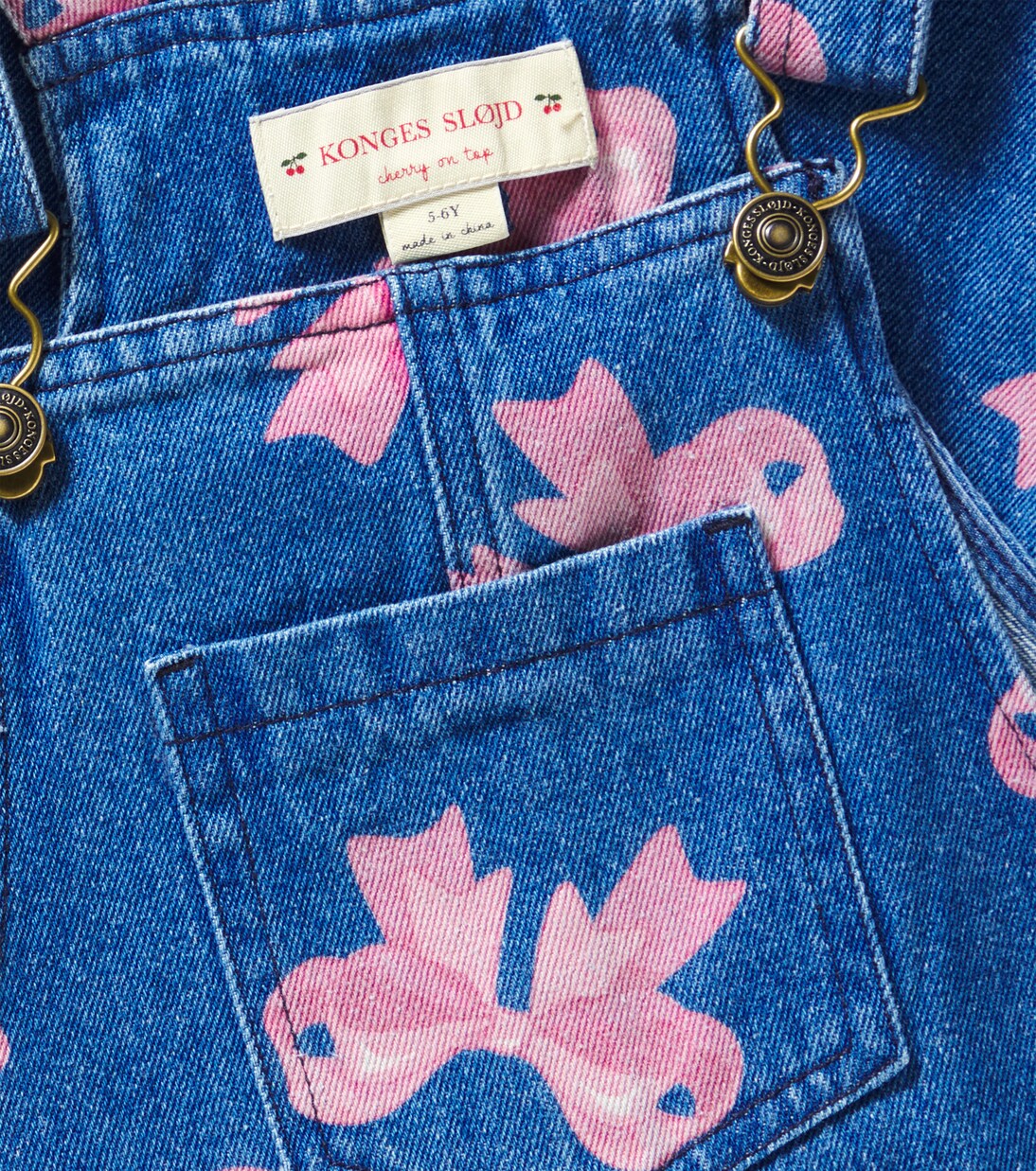 Magot printed denim overalls | Konges Sløjd