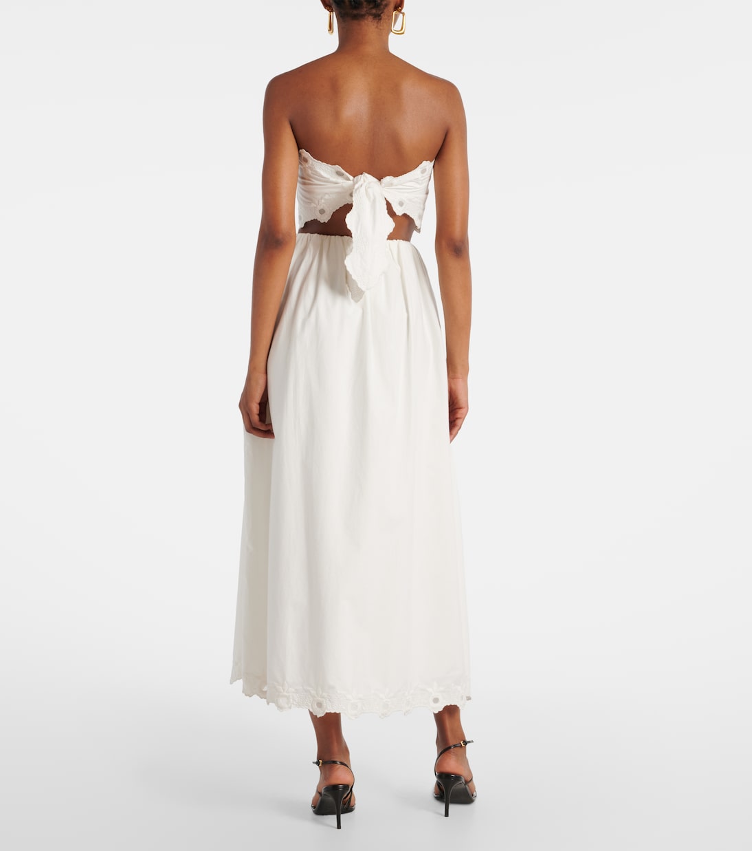 Antoinette 엠브로이더리 코튼 맥시 스커트 | Posse