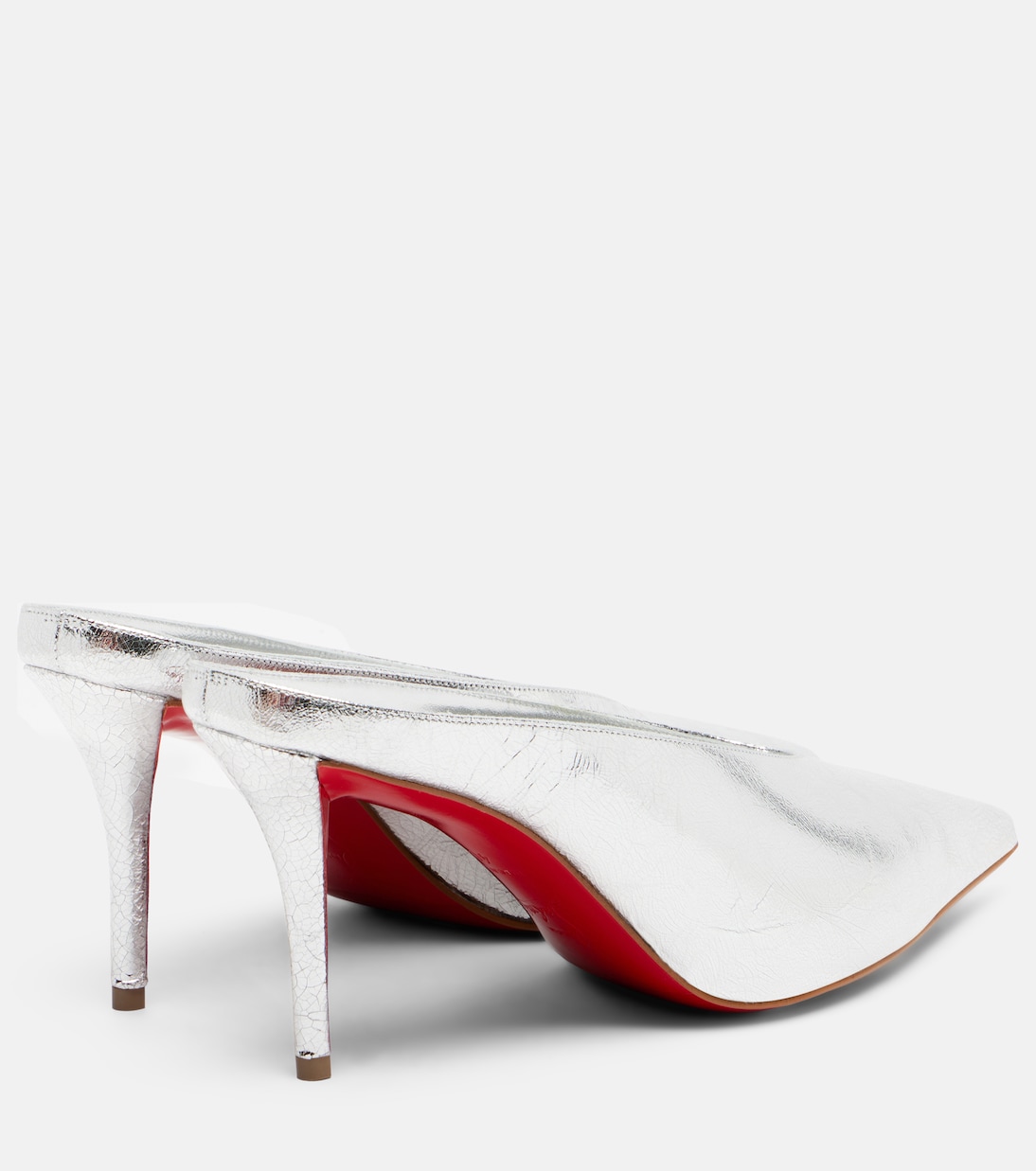 Miss Z 80 metallic leather mules | Christian Louboutin