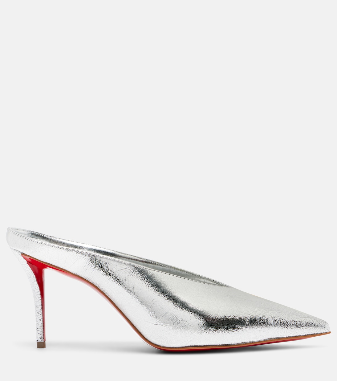 Miss Z 80 metallic leather mules | Christian Louboutin