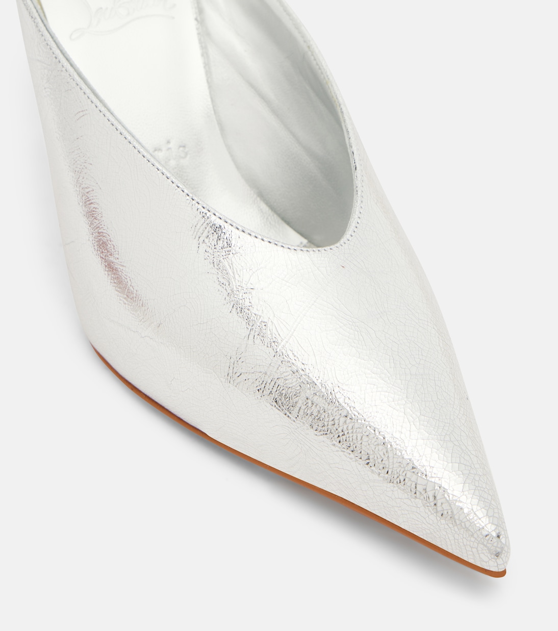 Miss Z 80 metallic leather mules | Christian Louboutin