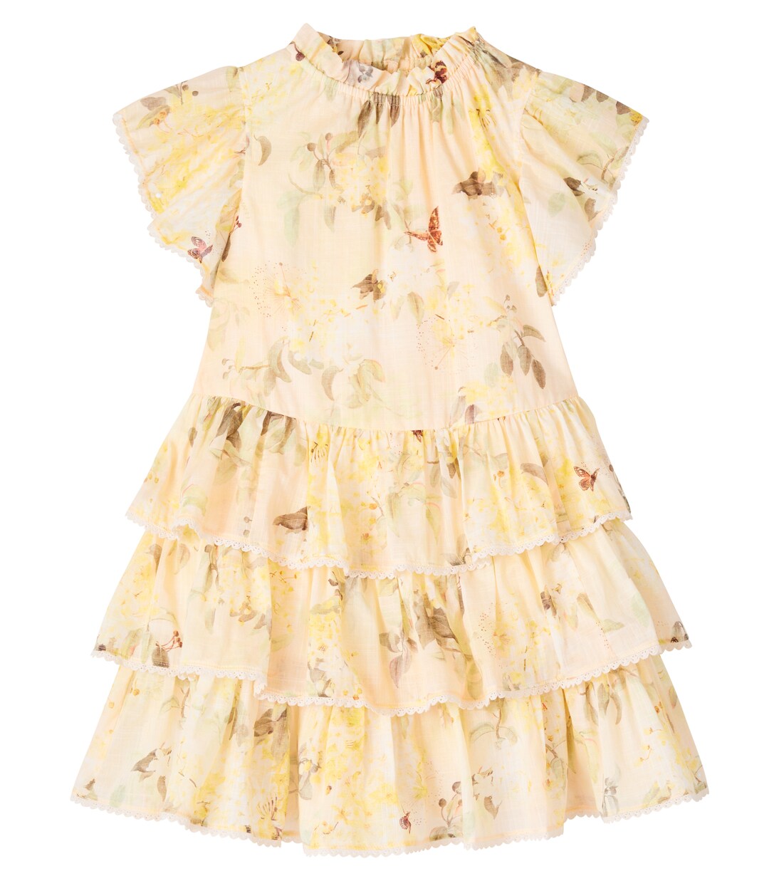 Cascadian floral tiered cotton dress | Zimmermann Kids
