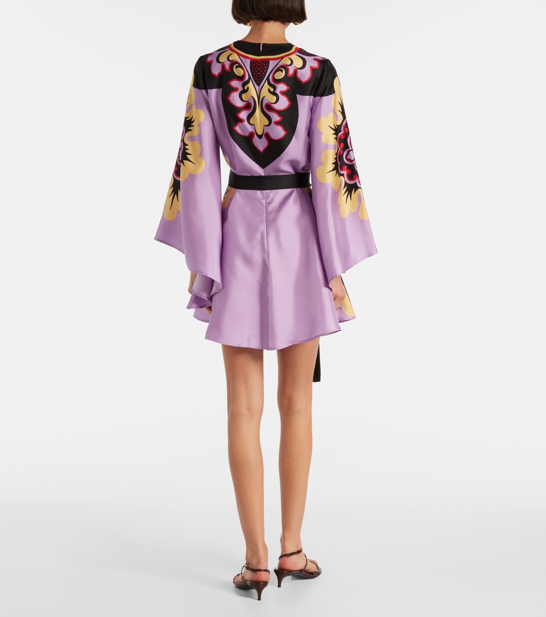 Minikleid Magnifico Placée aus Seiden-Twill | La DoubleJ