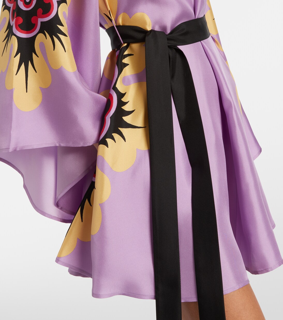 Minikleid Magnifico Placée aus Seiden-Twill | La DoubleJ