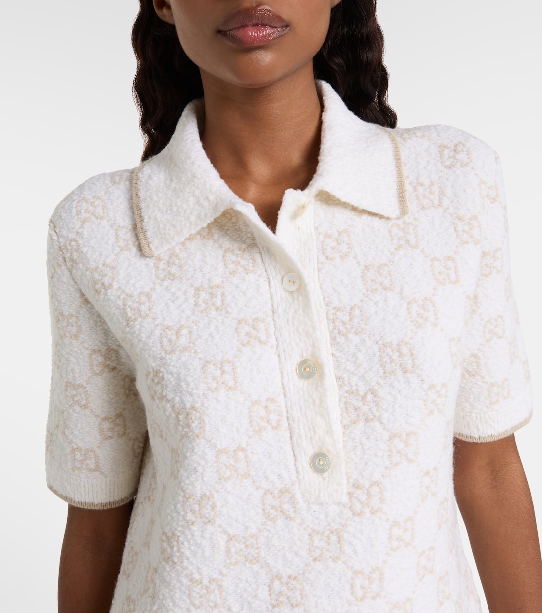 Polokleid GG aus einem Wollgemisch | Gucci
