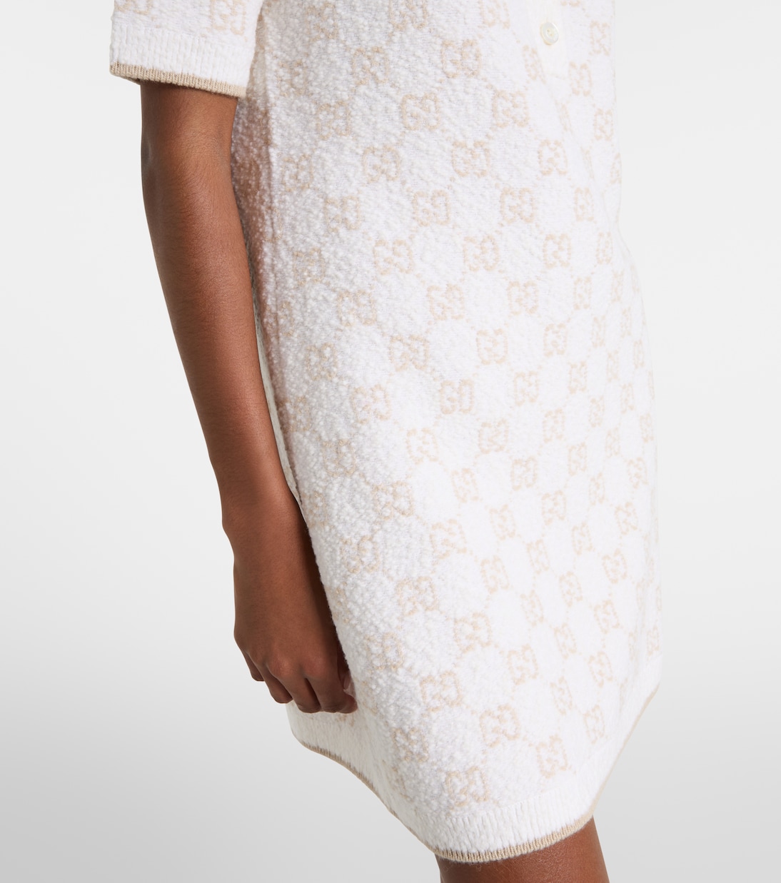Polokleid GG aus einem Wollgemisch | Gucci