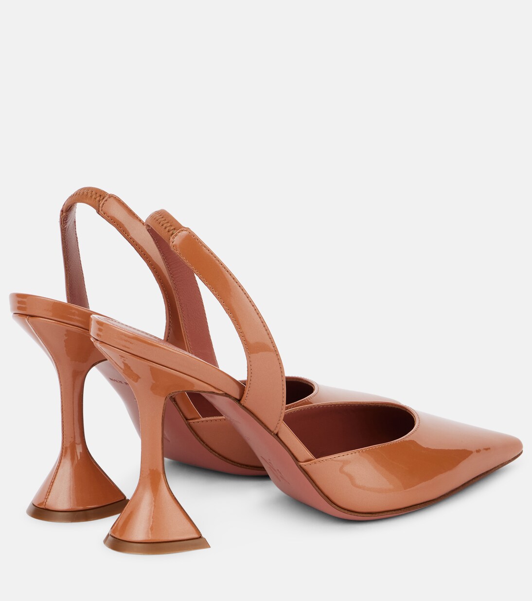 Holli Sling 95 patent leather pumps | Amina Muaddi