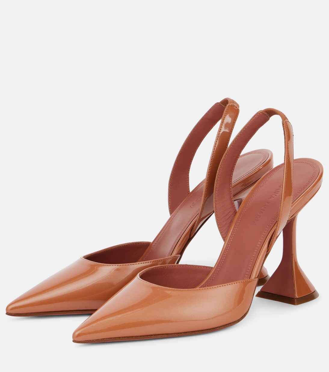Holli Sling 95 patent leather pumps | Amina Muaddi