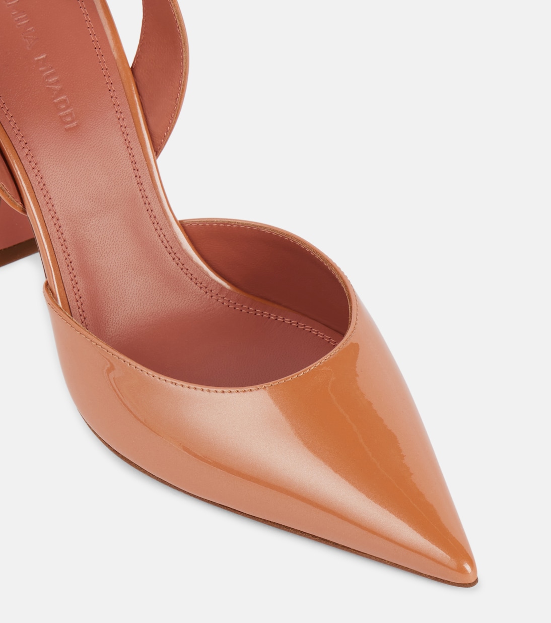 Holli Sling 95 patent leather pumps | Amina Muaddi