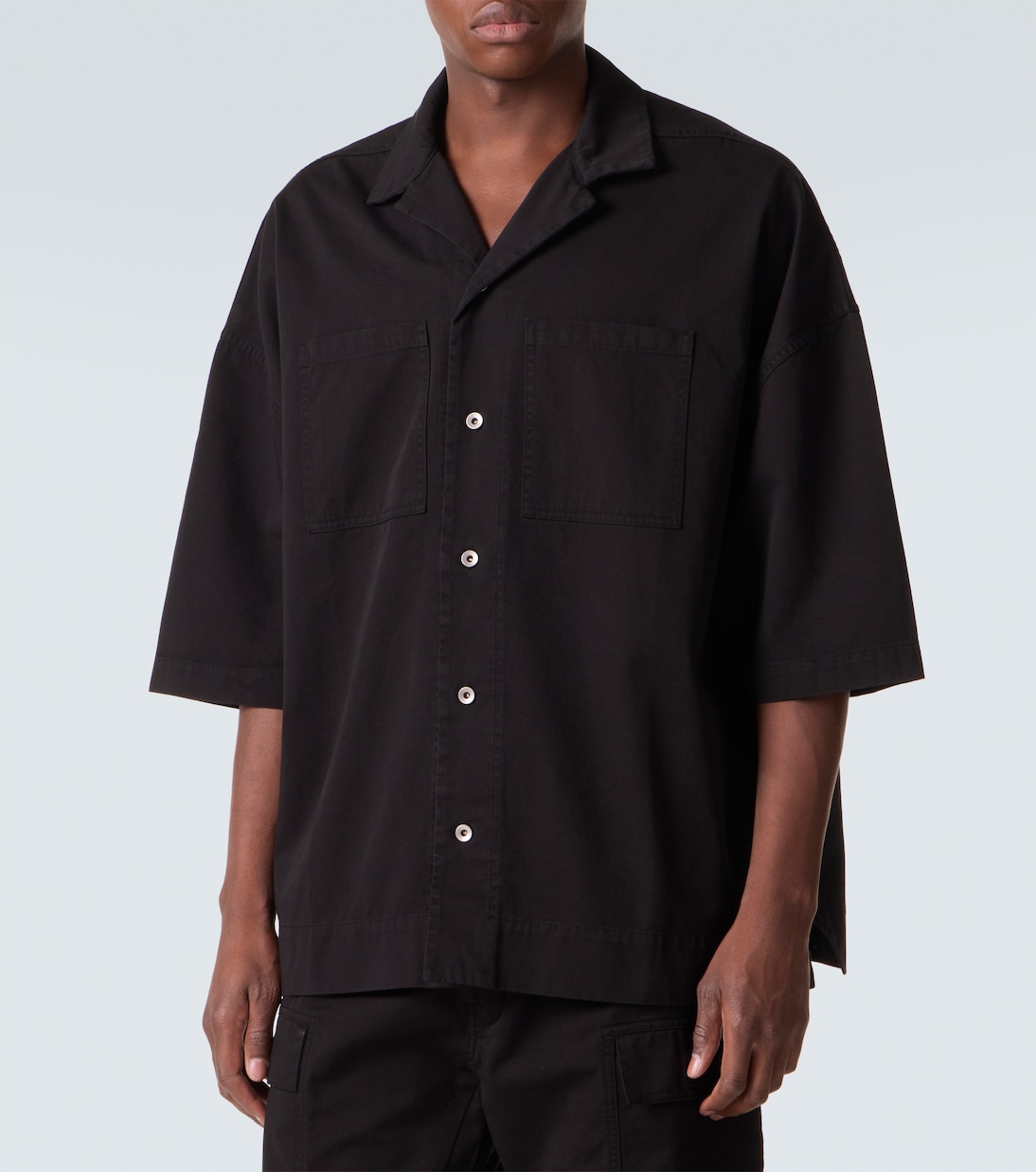 Camisa Magnum Tommy de sarga de algodón | Rick Owens